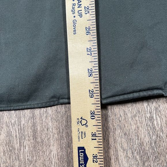 VTG Tommy Hilfiger Surplus Sz L Army Green Long Sleeve Button Up Thick Shirt - Picture 10 of 15